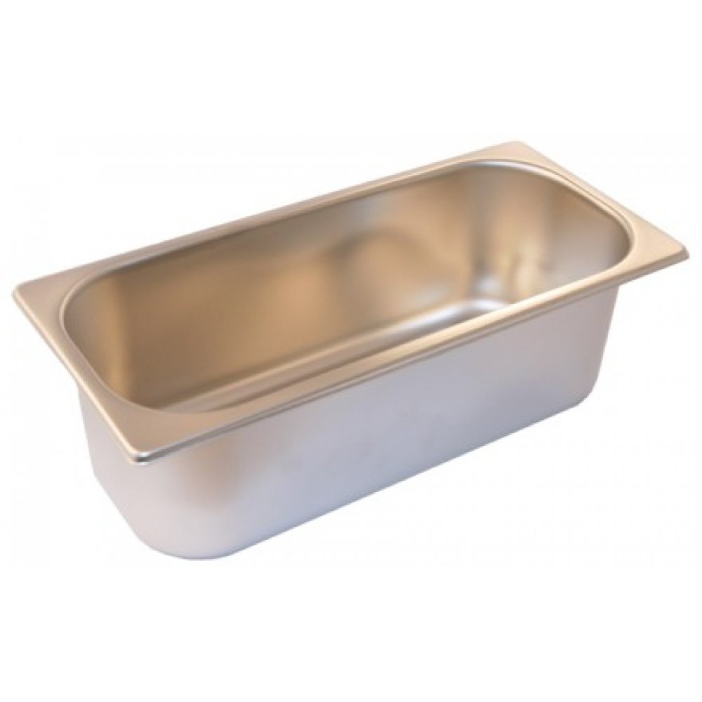 Cubeta Vitrina Inoxidable 360x165  H 120 Mm  5 L.