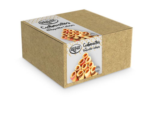 [46461] Cubanitos De Barquillo  Colores Rume C/ 500 Grs.